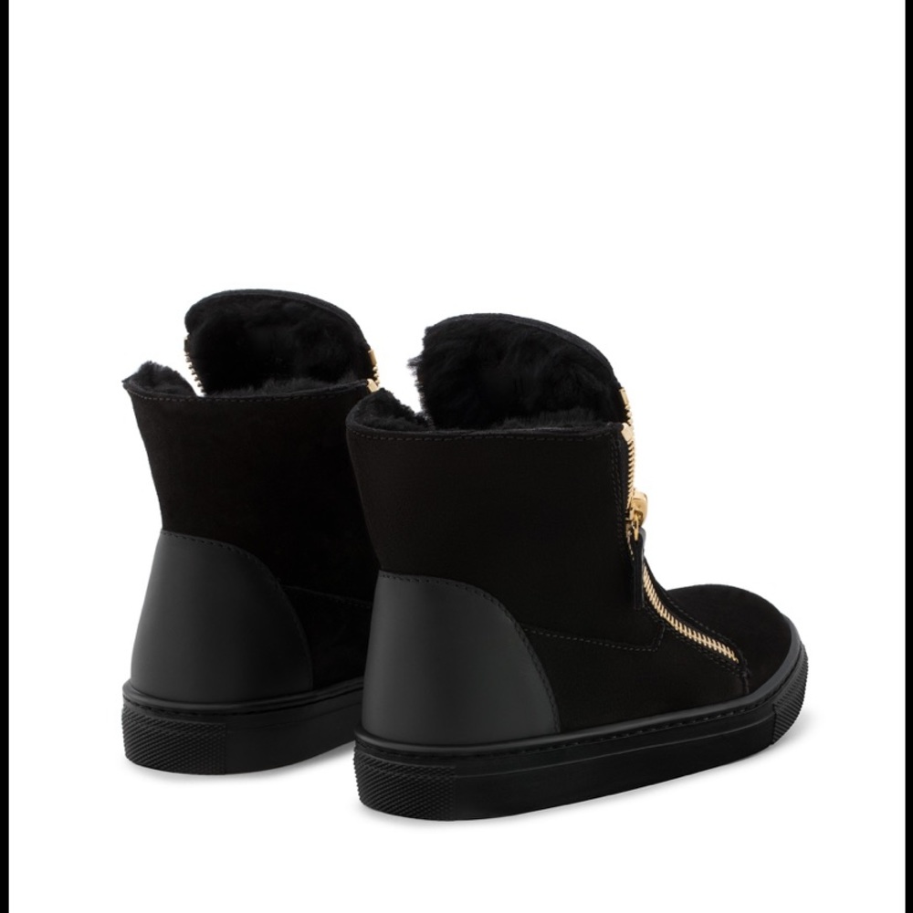 giuseppe zanotti NEW merino lined suede trainers - Picture 5 of 8